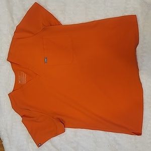 Figs Catarina scrub top orange xl